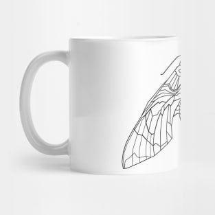 Geometric moth Mug